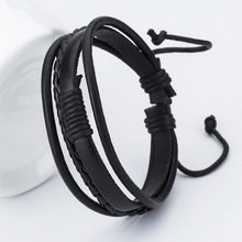 Fashion Anchor Charm Leather Men's Bracelets