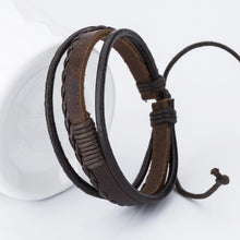 Fashion Anchor Charm Leather Men's Bracelets