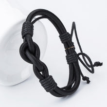 Fashion Anchor Charm Leather Men's Bracelets