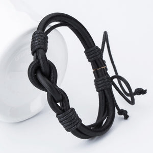 Fashion Anchor Charm Leather Men's Bracelets