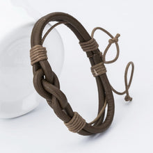 Fashion Anchor Charm Leather Men's Bracelets