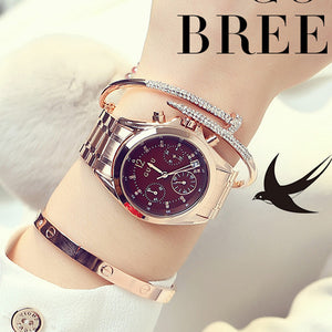 Rose Gold Women's Watches and Bracelet
