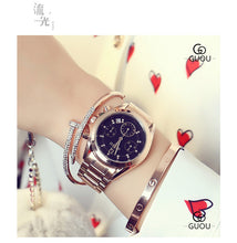 Rose Gold Women's Watches and Bracelet