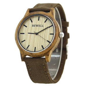 BEWELL Bamboo Wood Watch