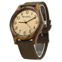 BEWELL Bamboo Wood Watch