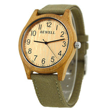 BEWELL Bamboo Wood Watch