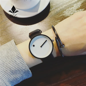 2017 Minimalist style creative wristwatches BGG black & white
