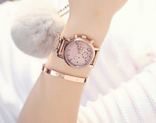 GUOU Women's Watches Fashion Rose Gold Fashion Ladies Wrist Watches For Women Watches Calendar Clock relogio feminino saat