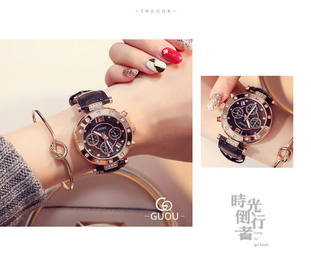 GUOU Fashion Luxury Women's Watches