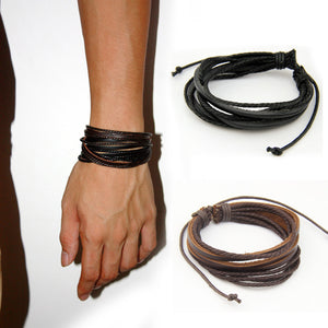 HOT Sale Leather Bracelets & Bangles for Men and Women
