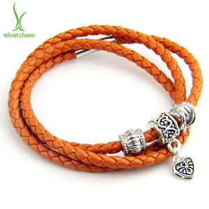 BISAER Genuine Leather Bracelets for men