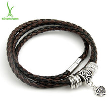 BISAER Genuine Leather Bracelets for men
